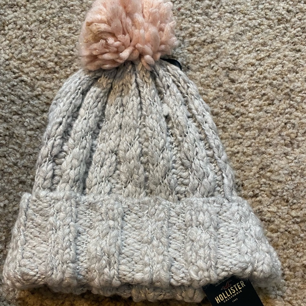Hollister Pom-Pom Winter Hat